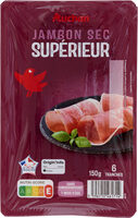 Jambon sec supérieur Auchan, sans conservateur, 7 mois d'âge