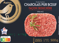 Steaks hachées charolais pur bœuf façon bouchère 15% matières grasses