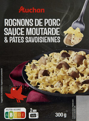 ROGNONS DE PORC SAUCE MOUTARDE et pâtes savoisiennes