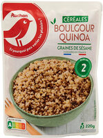 Boulgour quinoa graines de sésame