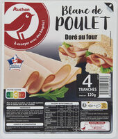 Blanc de poulet doré au four