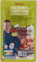 Jambon Sec Supérieur, Fabriqué à partir de porcs élevés sans antibiotiques dès la naissance et nourris sans OGM (<0.9%)