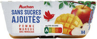 Sans sucres ajoutés*mangue pommeavec morceauxcontient des sucres naturellement présents