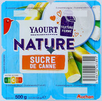 Yaourts nature au sucre de canne