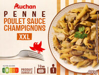 Penne au poulet sauce aux champignons
