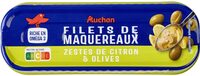 Filets de maquereaux zestes de citron et olives