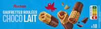Gaufrettes roulées choco lait