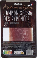 Jambon sec des Pyrénées, affiné 9 mois minimum