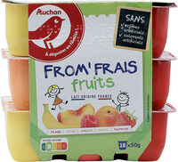 FROM' FRAIS FRUITS SANS arômes artificiels colorants artificiels