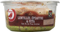 Lentilles, épeautre et fêta
