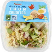 Pâte et saladeThon cruditésSauce allégée aux herbes