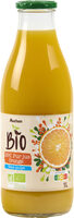 Pur jus d'orange issu de l'agriculture biologiqueSans pulpe
