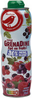 Saveur grenadine Fort en fruits 30 % moins sucré *
