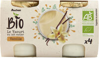 Le yaourt au lait entier vanille