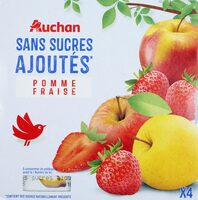 Sans sucres ajoutés*pomme fraise *contient des sucres naturellement présents