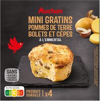 Mini gratins pommes de terre aux bolets et cèpes à l'emmental