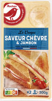 Le croque saveur chèvre et jambon