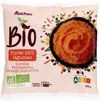 Purée 100% légumesCarotte, potimarron, courge butternut