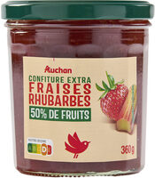 Confiture extra fraise rhubarbe