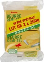 Beurre demi-sel auchan