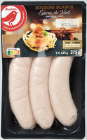 Boudin blanc aux épices de noël