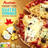 CROUSTI'ZZA QUATRE FROMAGES Pâte épaisse et moelleuse