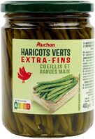 Haricots verts extra-fins cueillis et rangés main