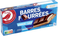 Barres fourrées choco - lait