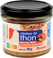 Rillettes de Thon, poivrons, olives et tomates séchées BIO 90g
