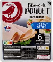 Blanc de poulet réduit en sel de 25%**
