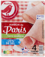 Jambon de Paris Sans couenne -25% de sel