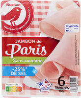 Jambon de Paris- 25% de Sel*