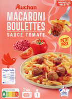 MACARONI BOULETTES VBF sauce tomate
