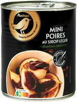 Mini poires au sirop léger entières calibrées