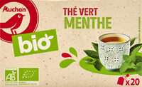 Thé Vert Menthe BIO AUCHAN