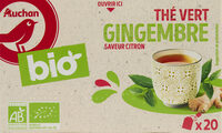 BIO Thé vert gingembre saveur citron