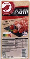 Auchan rosette viande de porc francaise fines tranches 100g