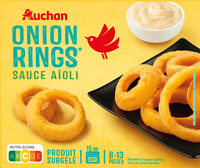 Onion rings*sauce aïoli *rondelles d'oignons panées
