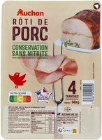 Rôti de porc conservation sans nitrite
