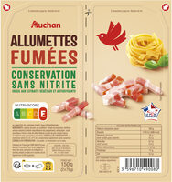 Lardons allumettes fumes sans nitrite