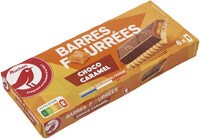 Barres fourrées choco-caramel