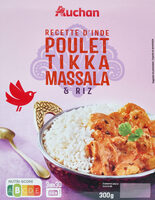 Cuisine d'IndePoulet tikka massala et riz basmati