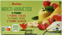 Spécialité de fruits et compotes panachés allégées en sucres* (4 parfums)*30% de sucre en moins qu'une compote classique