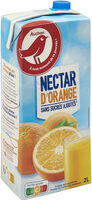 Nectar d'orange sans sucres ajoutes*