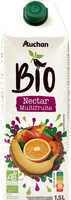Nectar Multifruits biologique - A base de concentrés et purées, Teneur en fruits: 60% minimum