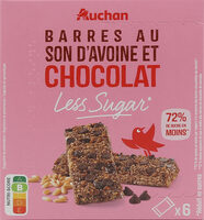 Barre de son d'avoine et chocolat