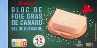 Bloc foie gras canard sel guerande