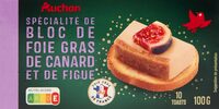 Spécialité de bloc de foie gras de canard aux figues
