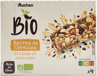 Barre aux graines et amandes, issue de l'agriculture biologique