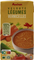 Velouté de légumes et vermicelles